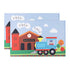 EVERYDAY KIDS Toddler Fitted Sheet and Pillowcase Set -Choo Choo Train- Soft Breathable Microfiber Toddler Sheet Set